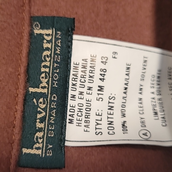 Harve Bernard brown wool cape poncho Sz M New - Picture 3 of 7